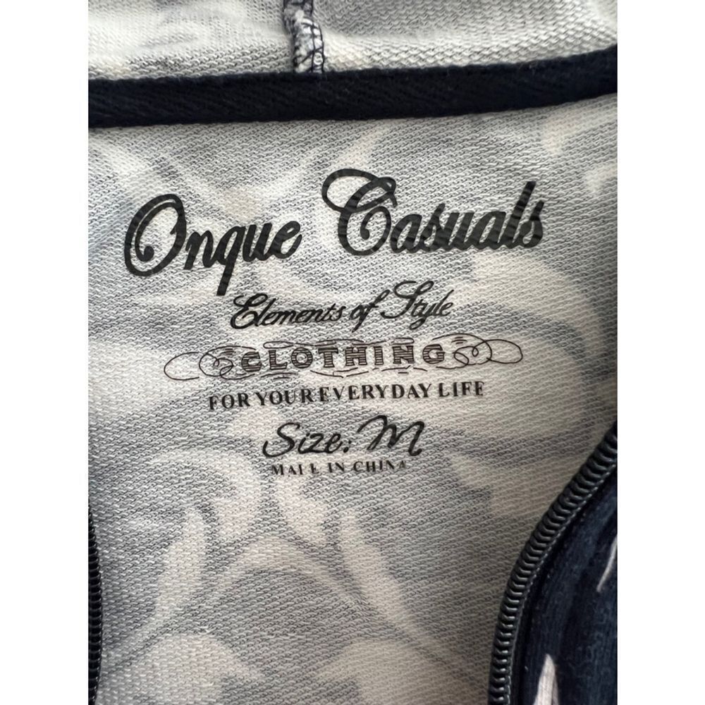 Women's Onque Casuals Hoodie M Red Blue size M - Picture 7 of 7